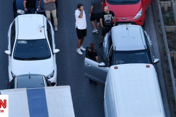 Καραμπόλα έξι οχημάτων στην Αθηνών – Κορίνθου: Αυξημένη κίνηση στο ύψος των Μεγάρων