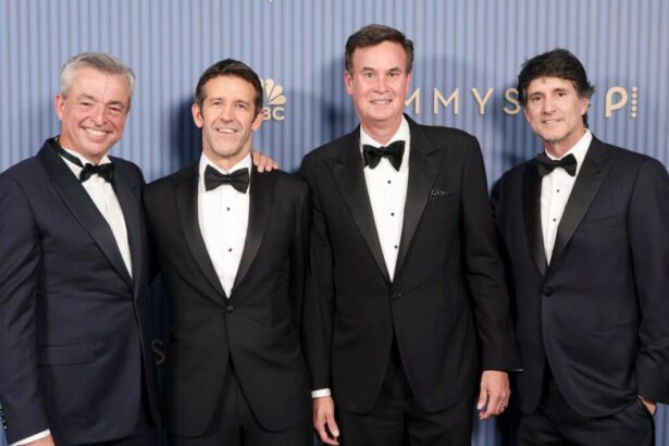 Emmys Executive Arrivals: Top Leaders Keep Cool on Blue Carpet