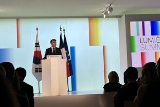 Emmanuel Macron Warns About Social Media Scrolling in Lumiere Kickoff