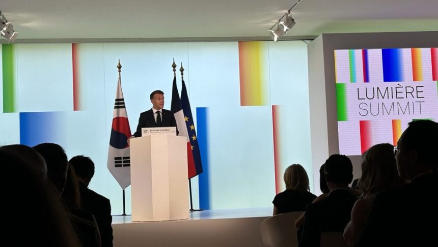 Emmanuel Macron Warns About Social Media Scrolling in Lumiere Kickoff