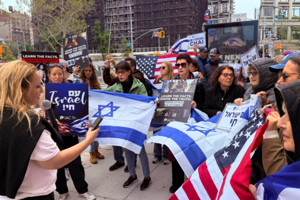 Israeli Americans Protest ‘NAZA’ Premiere in New York