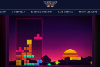 Trump White House Pulls Down Tetris-Like Game After Copyright Threat