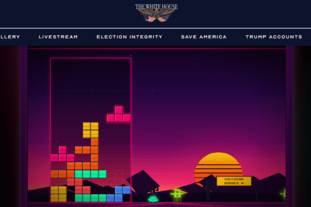 Trump White House Pulls Down Tetris-Like Game After Copyright Threat