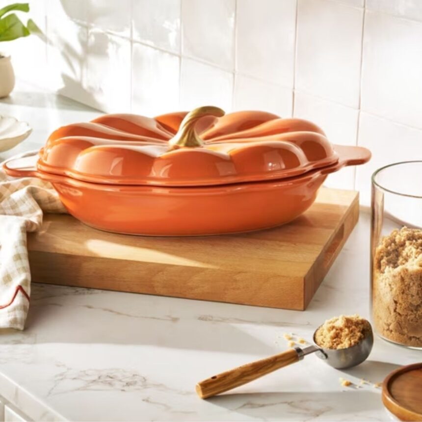 Walmart’s  Pumpkin Dutch Oven is a Le Creuset Dupe 