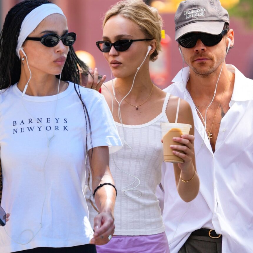 This Celebrity Street-Style Trend Is Back: Wired Headphones