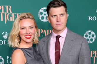 Scarlett Johansson, Colin Jost Make Rare Red Carpet Appearance in NYC