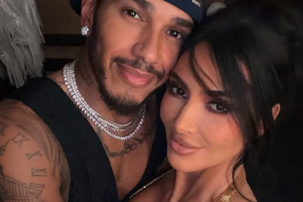 Kim Kardashian, Lewis Hamilton Kiss in Paris Vacation Photos