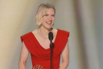 ‘Pluribus’s’ Rhea Seehorn Wins Emmy for Lead Actress in Drama