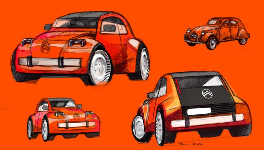 Citroën 2 CV Concept: Τα σκίτσα πίσω από την επιστροφή ενός εμβληματικού μοντέλου
