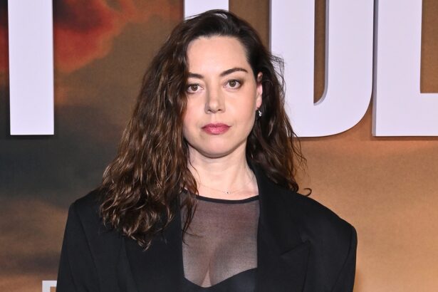 Aubrey Plaza Supports Christopher Abbott at East of Eden Premiere