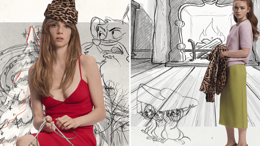 Sadie Sink and Maya Hawke Star in Hand-Drawn Prada Campaign by Legendary Disney Animator John Pomeroy