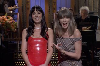 Taylor Swift Crashes Dakota Johnson’s ‘SNL’ Monologue